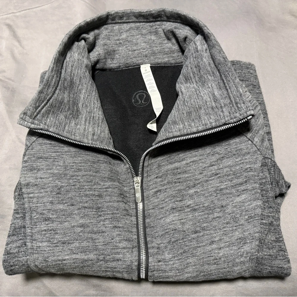 Lululemon Radiant Jacket Heathered Dark Grey Size 4 - Picture 2 of 2